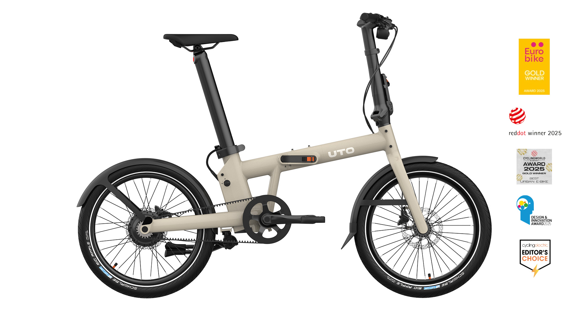 UTO PRO20 foldecykel Taupe Award
