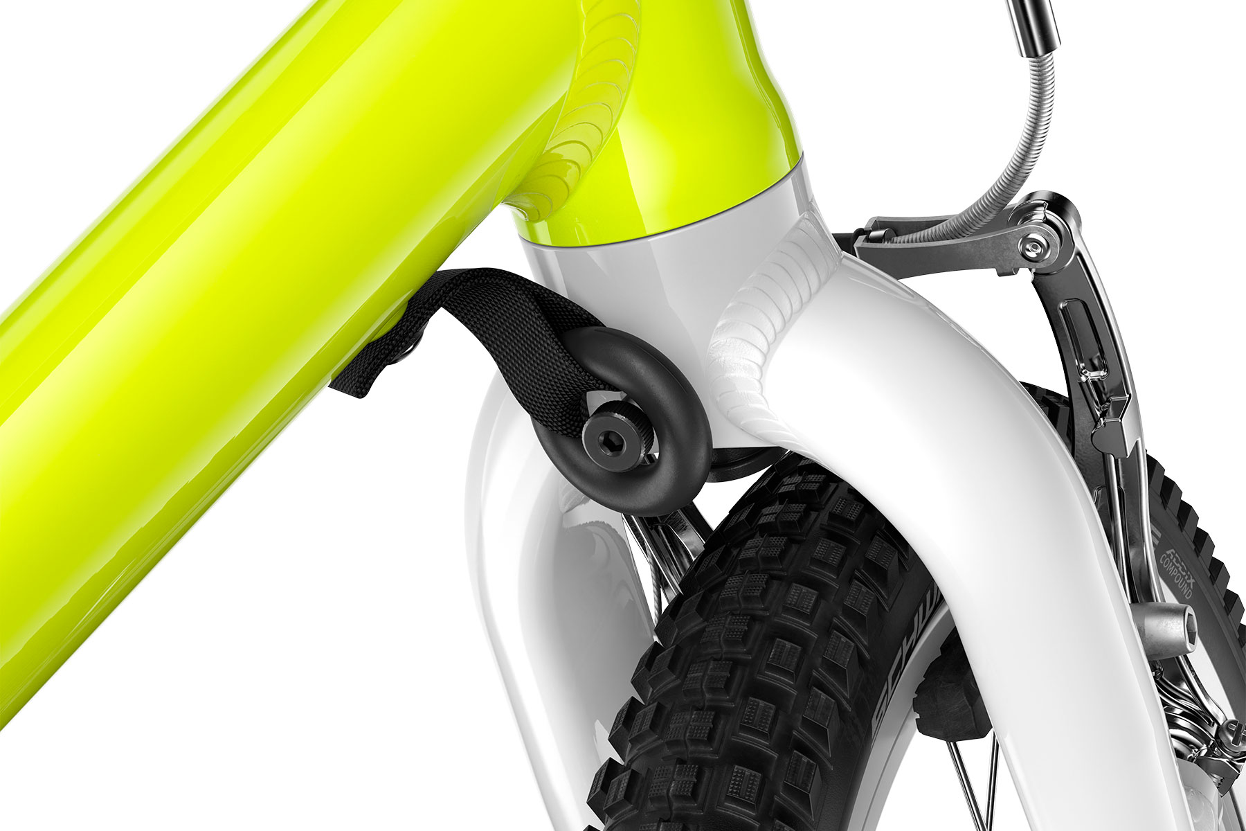 woom GO 1 Plus Neon Lime LTD Styrevinkelbegrænsning